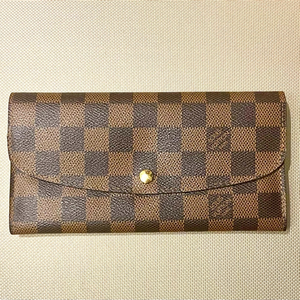 ♥️SOLD♥️ Louis Vuitton Emilie Damier Ebene canvas long wallet